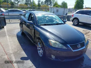 2009 Lexus IS 250 with VIN JTHBK262895094294, listed as a IAAI auction lot 41991777 with 245,673 mi miles. Bid and sale history available at carsss.com. Image 1.
