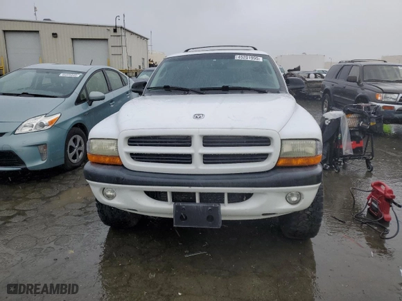 2001 Dodge Durango with VIN 1B4HS28N31F580350, listed as a Copart auction lot 45201995 with 0 mi miles and Salvage Title. Bid and sale history available at carsss.com. Image 5.