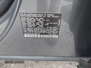 2021 Volkswagen Atlas SE с VIN 1V2LP2CA3MC589136, выставлен на аукционе IAAI как лот 42268292 с пробегом 66 899 миль миль и . История ставок и продаж доступна на DreamBid. Изображение 9.