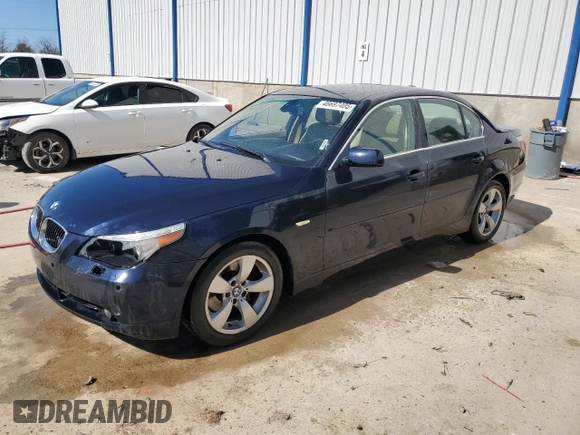 2006 BMW 5 Series 530i with VIN WBANE73556CM39724, listed as a Copart auction lot 46697405 with 191,164 mi miles and Non Repairable. Bid and sale history available at carsss.com. Image 1.