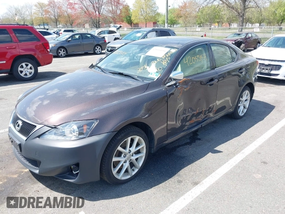 2012 Lexus IS 250 with VIN JTHCF5C22C5058607, listed as a IAAI auction lot 42055154 with 205,661 mi miles and . Bid and sale history available at DreamBid. Image 18.