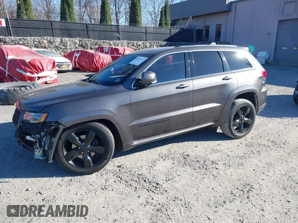 2015 Jeep Grand Cherokee Overland with VIN 1C4RJFCGXFC215750, listed as a IAAI auction lot 40795135 with 89,110 mi miles and . Bid and sale history available at DreamBid. Image 21.