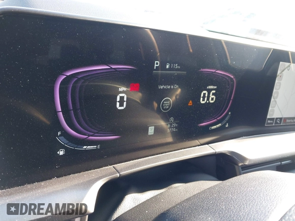 2025 Kia Telluride S with VIN 5XYP64GC3SG576327, listed as a IAAI auction lot 41263250 with 3,774 mi miles and . Bid and sale history available at DreamBid. Image 7.