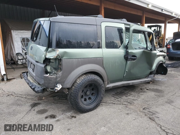 2005 Honda Element EX with VIN 5J6YH28615L020208, listed as a Copart auction lot 50817295 with 163,918 mi miles and Salvage Title. Bid and sale history available at DreamBid. Image 3.