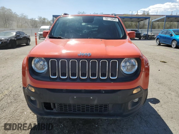 2018 Jeep Renegade Latitude with VIN ZACCJABB6JPJ26712, listed as a Copart auction lot 52112045 with 135,684 mi miles and Salvage Title. Bid and sale history available at carsss.com. Image 5.