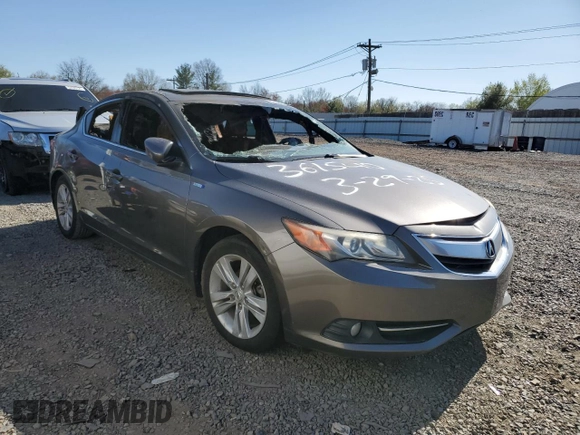 2013 Acura ILX Hybrid Technology with VIN 19VDE3F71DE302184, listed as a Copart auction lot 53509075 with Not Provided miles and Salvage Title. Bid and sale history available at DreamBid. Image 4.