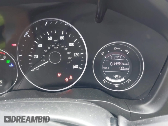 2018 Honda HR-V LX with VIN 3CZRU6H37JM712432, listed as a IAAI auction lot 41777654 with 14,385 mi miles. Bid and sale history available at carsss.com. Image 7.