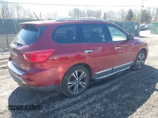 2018 Nissan Pathfinder SV z VIN 5N1DR2MM5JC614716, wystawiony jako IAAI lot #41762250 z przebiegiem 94 825 mil mil oraz . Historia ofert i sprzedaży dostępna na DreamBid. Obrazek 4.