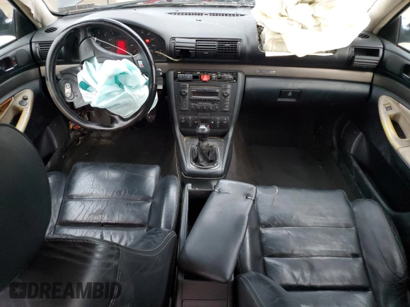 2000 Audi A4 with VIN WAUDC28D4YA127848, listed as a Copart auction lot 82035314 with 260,362 mi miles and Salvage title. Bid and sale history available at DreamBid. Image 8.