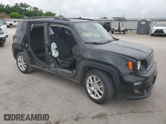 2021 Jeep Renegade Latitude with VIN ZACNJCBB1MPN23821, listed as a Copart auction lot 49639994 with 12,105 mi miles and Salvage title. Bid and sale history available at DreamBid. Image 4.