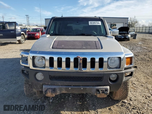 2006 Hummer H3 with VIN 5GTDN136X68191101, listed as a Copart auction lot 80389764 with 167,687 mi miles and Non Repairable. Bid and sale history available at carsss.com. Image 5.