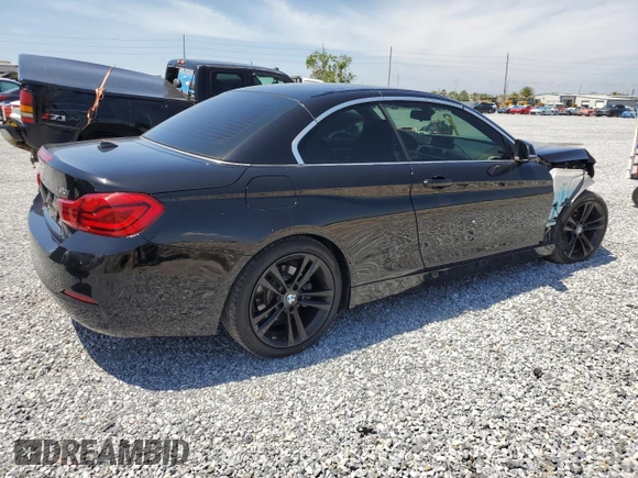 2018 BMW 4 Series 430i with VIN WBA4Z1C53JEC60921, listed as a Copart auction lot 50868155 with 76,229 mi miles and Salvage title. Bid and sale history available at DreamBid. Image 3.