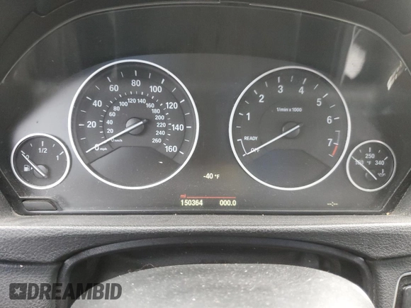 2015 BMW 3 Series 320i xDrive with VIN WBA3C3G59FNT52946, listed as a Copart auction lot 45638255 with Not Provided miles and Salvage Title. Bid and sale history available at carsss.com. Image 9.
