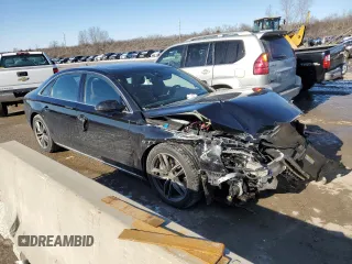 2012 Audi A8 L with VIN WAURVAFD2CN024877, listed as a Copart auction lot 45857735 with 104,641 mi miles and Salvage Title. Bid and sale history available at carsss.com. Image 4.