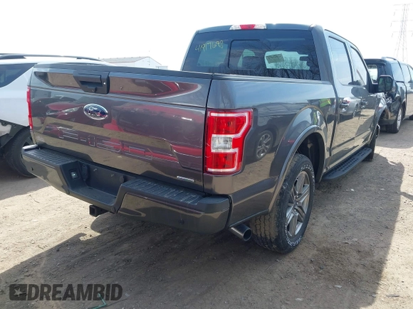 2020 Ford F-150 XL with VIN 1FTEW1E43LFC40389, listed as a IAAI auction lot 41917698 with 59,741 mi miles and . Bid and sale history available at carsss.com. Image 4.