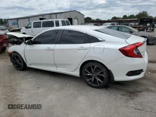 2019 Honda Civic Sport with VIN 19XFC2F89KE008666, listed as a Copart auction lot 55490485 with 151,467 mi miles and Salvage title. Bid and sale history available at DreamBid. Image 2.