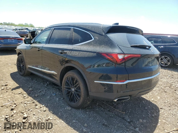 2023 Acura MDX Advance with VIN 5J8YE1H86PL031123, listed as a Copart auction lot 56765845 with 19,206 mi miles and Salvage title. Bid and sale history available at DreamBid. Image 2.