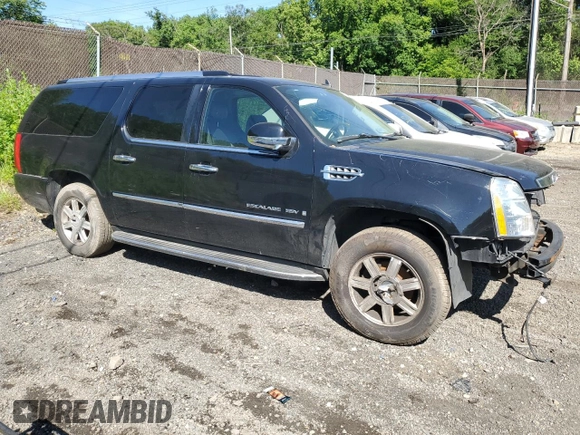 2008 Cadillac Escalade ESV with VIN 1GYFK66848R215970, listed as a Copart auction lot 57226505 with 255,076 mi miles and Salvage title. Bid and sale history available at DreamBid. Image 4.