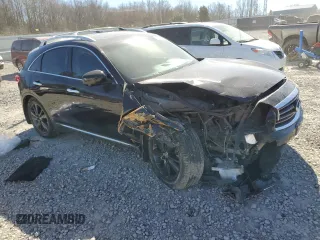 2013 Infiniti FX with VIN JN8CS1MU5DM142289, listed as a Copart auction lot 47363945 with Not provided miles and Salvage title. Bid and sale history available at DreamBid. Image 4.