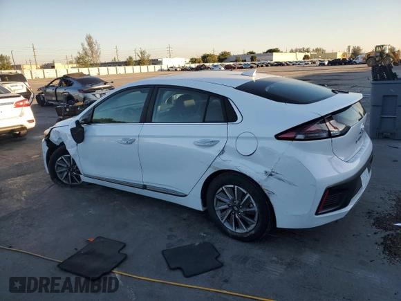 2021 Hyundai Ioniq Limited with VIN KMHC85LJ6MU081927, listed as a Copart auction lot 83955944 with 27,324 mi miles and Salvage title. Bid and sale history available at DreamBid. Image 2.