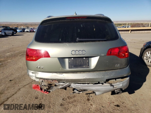 2007 Audi Q7 with VIN WA1AV74L47D011261, listed as a Copart auction lot 79883304 with Not provided miles and Salvage title. Bid and sale history available at DreamBid. Image 6.