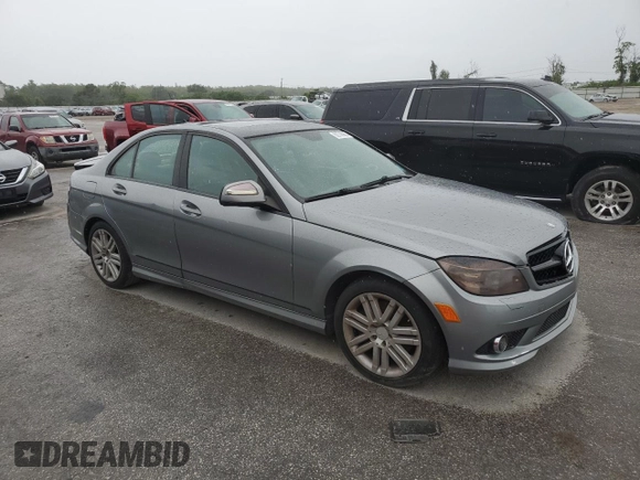 2008 Mercedes-Benz C 350 Sport with VIN WDDGF56X28F045891, listed as a Copart auction lot 62708985 with Not provided miles and Salvage title. Bid and sale history available at DreamBid. Image 4.