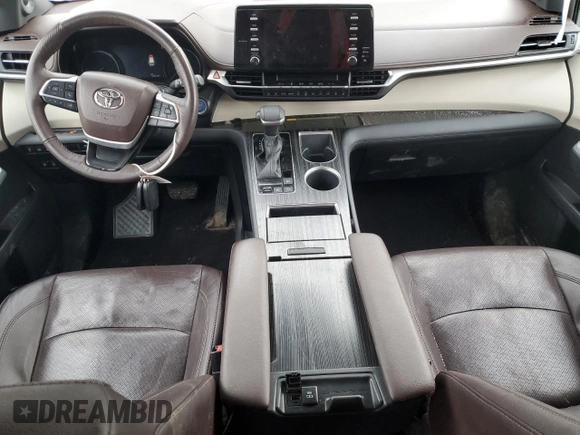 2021 Toyota Sienna Limited with VIN 5TDESKFC1MS033878, listed as a Copart auction lot 42054605 with 64,821 mi miles and Salvage Title. Bid and sale history available at DreamBid. Image 8.