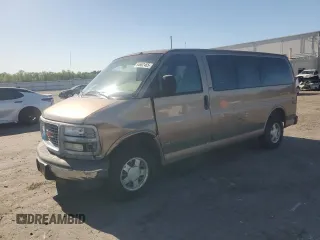 2002 GMC Savana z VIN 1GKFG15R121214791, wystawiony jako Copart lot #54662465 z przebiegiem 167 893 mil mil oraz Czysty tytuł • Clean title. Historia ofert i sprzedaży dostępna na DreamBid. Obrazek 1.