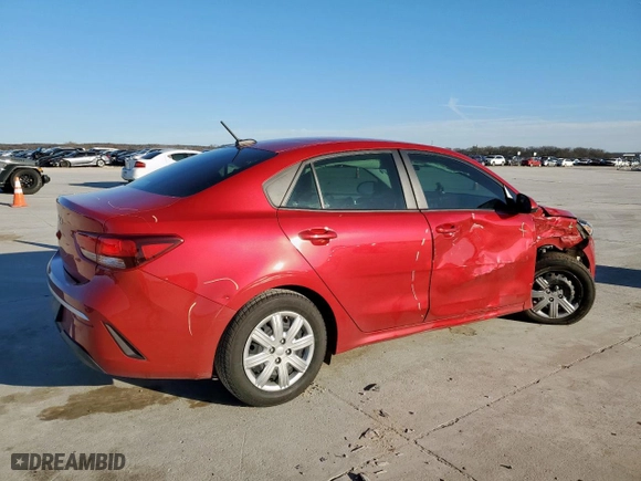 2023 Kia Rio S with VIN 3KPA24AD8PE550720, listed as a Copart auction lot 46978715 with 45,901 mi miles and Salvage Title. Bid and sale history available at carsss.com. Image 3.