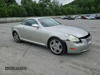 2002 Lexus SC 430 with VIN JTHFN48Y420018791, listed as a Copart auction lot 61790145 with 130,872 mi miles and Salvage title. Bid and sale history available at DreamBid. Image 13.