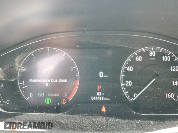 2021 Honda Accord Sport with VIN 1HGCV2F34MA004730, listed as a Copart auction lot 54352655 with 44,412 mi miles and Salvage title. Bid and sale history available at DreamBid. Image 9.