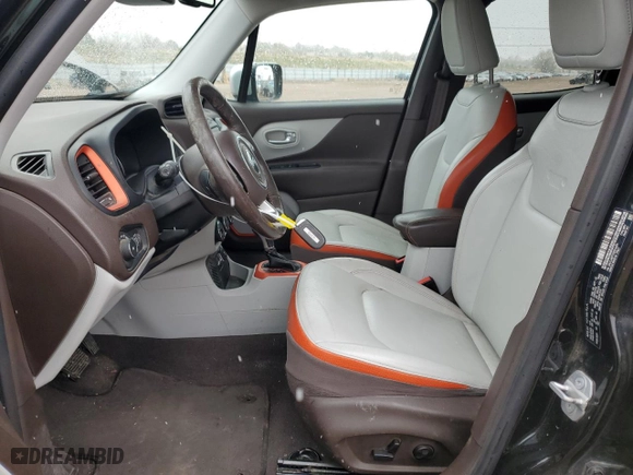 2016 Jeep Renegade Limited with VIN ZACCJADT7GPD14351, listed as a Copart auction lot 51621915 with 53,748 mi miles and Salvage Title. Bid and sale history available at carsss.com. Image 7.