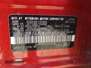 2018 Mitsubishi Outlander ES with VIN JA4AP3AU5JU014502, listed as a Copart auction lot 56117945 with 83,751 mi miles and Salvage title. Bid and sale history available at DreamBid. Image 14.