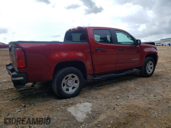 2021 Chevrolet Colorado 2WD Work Truck with VIN 1GCGSBEA9M1293385, listed as a Copart auction lot 55382135 with 39,287 mi miles and Salvage title. Bid and sale history available at DreamBid. Image 3.