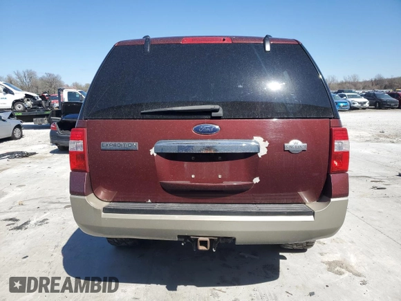 2010 Ford Expedition EL Eddie Bauer with VIN 1FMJK1J54AEA48292, listed as a Copart auction lot 49781405 with 0 mi miles and Salvage Title. Bid and sale history available at carsss.com. Image 6.