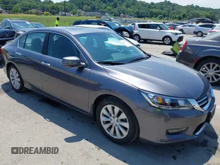2015 Honda Accord EX-L с VIN 1HGCR2F8XFA007585, выставлен на аукционе IAAI как лот 42660117 с пробегом 135 263 миль миль и . История ставок и продаж доступна на DreamBid. Изображение 1.