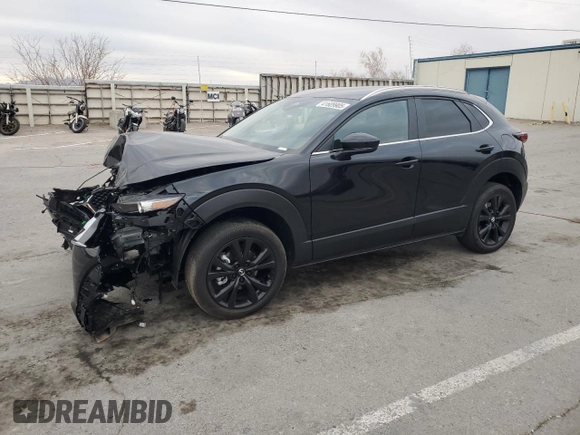 2025 Mazda CX-30 S Select Sport with VIN 3MVDMBBM7SM768607, listed as a Copart auction lot 41609905 with 1,543 mi miles and Salvage Title. Bid and sale history available at DreamBid. Image 1.