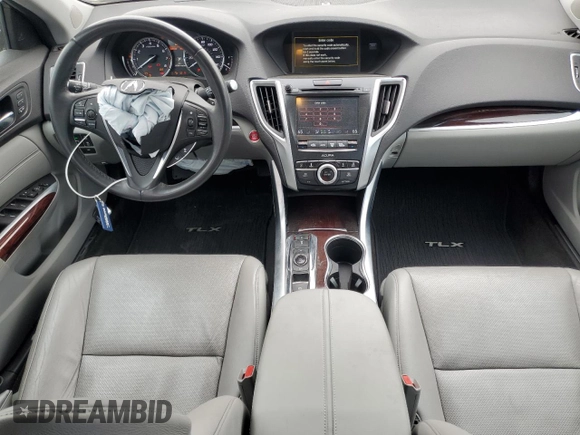 2015 Acura TLX Advance with VIN 19UUB2F79FA010350, listed as a Copart auction lot 52215895 with 82,414 mi miles and Salvage title. Bid and sale history available at DreamBid. Image 8.