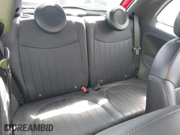 2015 FIAT 500 Turbo with VIN 3C3CFFHH9FT640667, listed as a IAAI auction lot 42015050 with 29,234 mi miles. Bid and sale history available at carsss.com. Image 8.