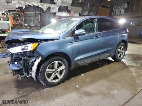 2019 Ford Edge SEL with VIN 2FMPK4J97KBB33669, listed as a Copart auction lot 46812925 with 0 mi miles and Salvage Title. Bid and sale history available at carsss.com. Image 1.