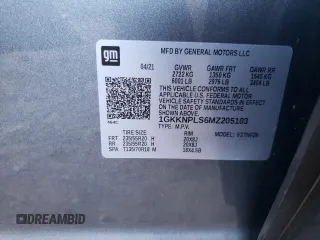 2021 GMC Acadia Denali with VIN 1GKKNPLS6MZ205103, listed as a Copart auction lot 82700104 with 39,505 mi miles and Salvage Title. Bid and sale history available at carsss.com. Image 15.