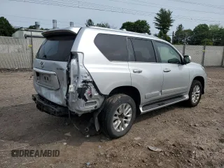 2017 Lexus GX 460 z VIN JTJBM7FX8H5156518, wystawiony jako Copart lot #57620195 z przebiegiem 100 111 mil mil oraz Szkoda całkowita • Salvage title. Historia ofert i sprzedaży dostępna na DreamBid. Obrazek 3.