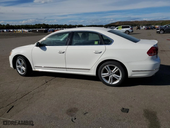 2013 Volkswagen Passat SEL Premium with VIN 1VWCM7A34DC083047, listed as a Copart auction lot 75218054 with 0 mi miles and Salvage Title. Bid and sale history available at carsss.com. Image 2.