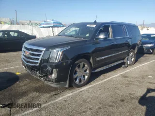 2019 Cadillac Escalade ESV Premium Luxury z VIN 1GYS3JKJXKR401706, wystawiony jako Copart lot #72999154 z przebiegiem 99 698 mil mil oraz Szkoda całkowita • Salvage title. Historia ofert i sprzedaży dostępna na DreamBid. Obrazek 1.
