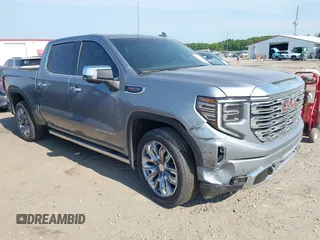 2024 GMC Sierra 1500 Denali with VIN 1GTUUGEL5RZ176407, listed as a IAAI auction lot 42155590 with 5,808 mi miles and . Bid and sale history available at DreamBid. Image 1.