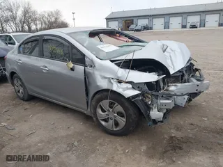 2014 Honda Civic Sedan LX with VIN 19XFB2F55EE210725, listed as a IAAI auction lot 40973483 with 47,366 mi miles. Bid and sale history available at carsss.com. Image 1.