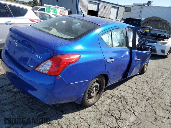 2012 Nissan Versa SV with VIN 3N1CN7AP4CL862165, listed as a Copart auction lot 45998665 with 0 mi miles and Salvage Title. Bid and sale history available at carsss.com. Image 3.
