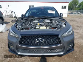 2020 Infiniti Q50 Luxe with VIN JN1EV7AR1LM255530, listed as a IAAI auction lot 42402566 with 58,807 mi miles and . Bid and sale history available at DreamBid. Image 12.