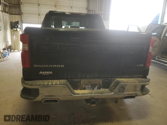 2023 Chevrolet Silverado 1500 LTZ with VIN 1GCUDGE80PZ250664, listed as a Copart auction lot 49599055 with 61,878 mi miles and Salvage Title. Bid and sale history available at carsss.com. Image 6.