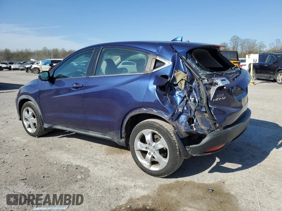 2016 Honda HR-V LX with VIN 3CZRU6H34GM722537, listed as a Copart auction lot 54410055 with 60,743 mi miles and Salvage Title. Bid and sale history available at carsss.com. Image 2.
